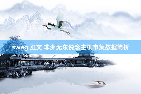 swag 肛交 非洲无东说念主机市集数据简析