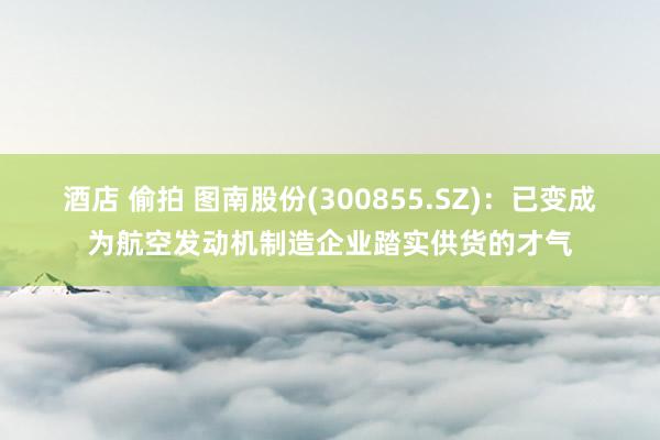 酒店 偷拍 图南股份(300855.SZ)：已变成为航空发动机制造企业踏实供货的才气