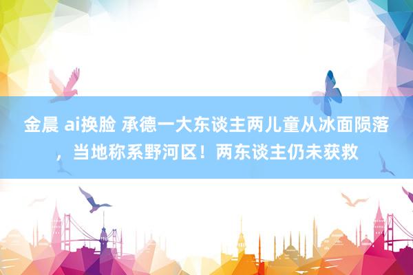 金晨 ai换脸 承德一大东谈主两儿童从冰面陨落，当地称系野河区！两东谈主仍未获救