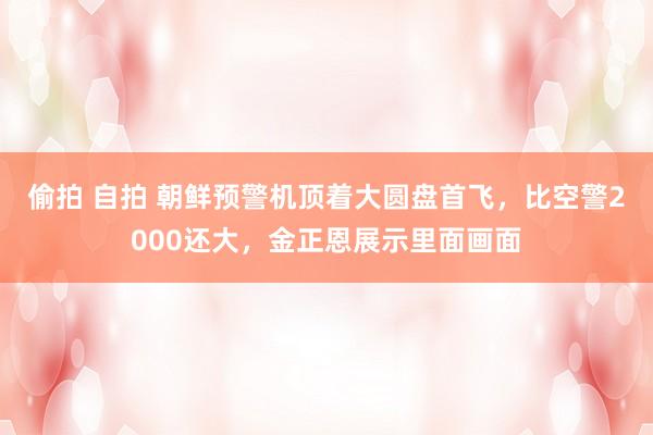 偷拍 自拍 朝鲜预警机顶着大圆盘首飞，比空警2000还大，金正恩展示里面画面