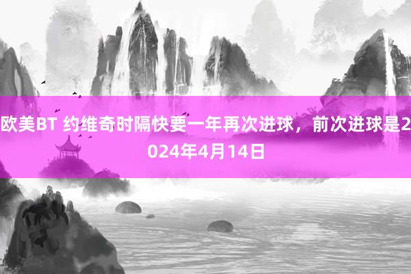 欧美BT 约维奇时隔快要一年再次进球，前次进球是2024年4月14日