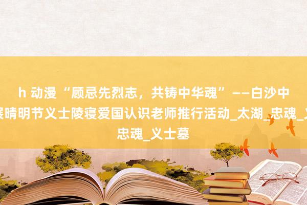 h 动漫 “顾忌先烈志，共铸中华魂” ——白沙中学开展晴明节义士陵寝爱国认识老师推行活动_太湖_忠魂_义士墓