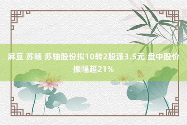 麻豆 苏畅 苏轴股份拟10转2股派3.5元 盘中股价振幅超21%
