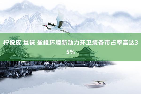 柠檬皮 丝袜 盈峰环境新动力环卫装备市占率高达35%