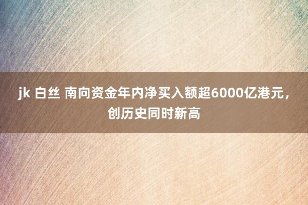 jk 白丝 南向资金年内净买入额超6000亿港元，创历史同时新高