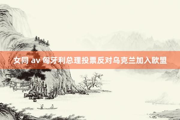 女同 av 匈牙利总理投票反对乌克兰加入欧盟